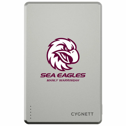 Cygnett NRL 5K Mag Power Bank Sea Eagles 5000mAh Wireless 20W USB-C
