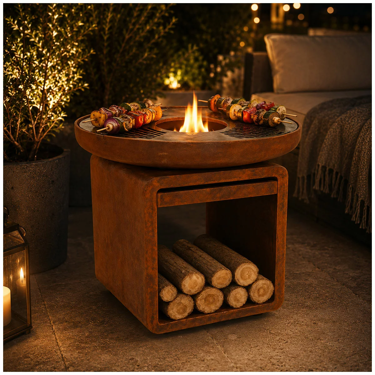 Glow Stanley Fire Pit Outdoor Wood Burning Patio Heater Backyard Fireplace