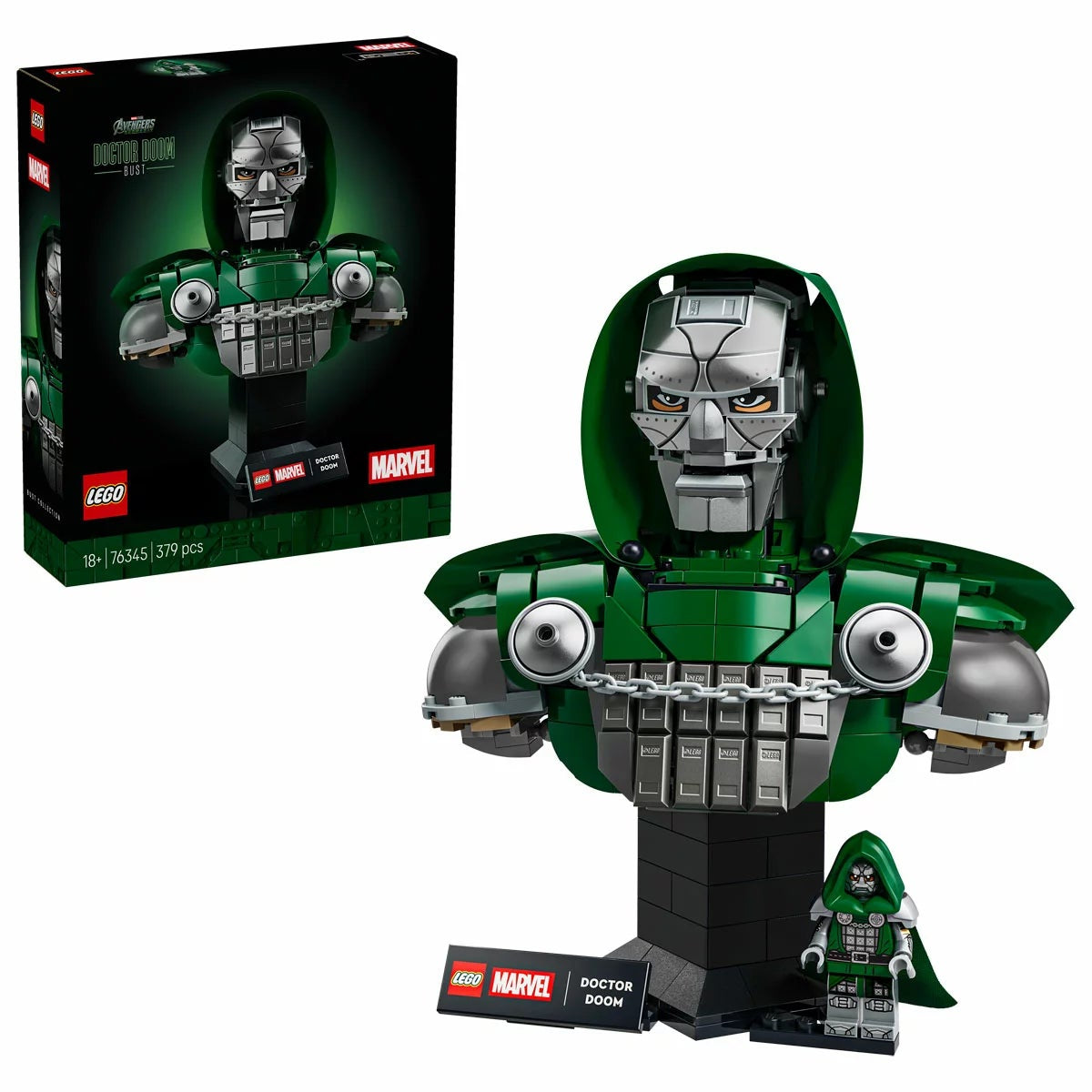LEGO Marvel Doctor Doom Bust 76345 Adult Collectible Display Set 379-Piece