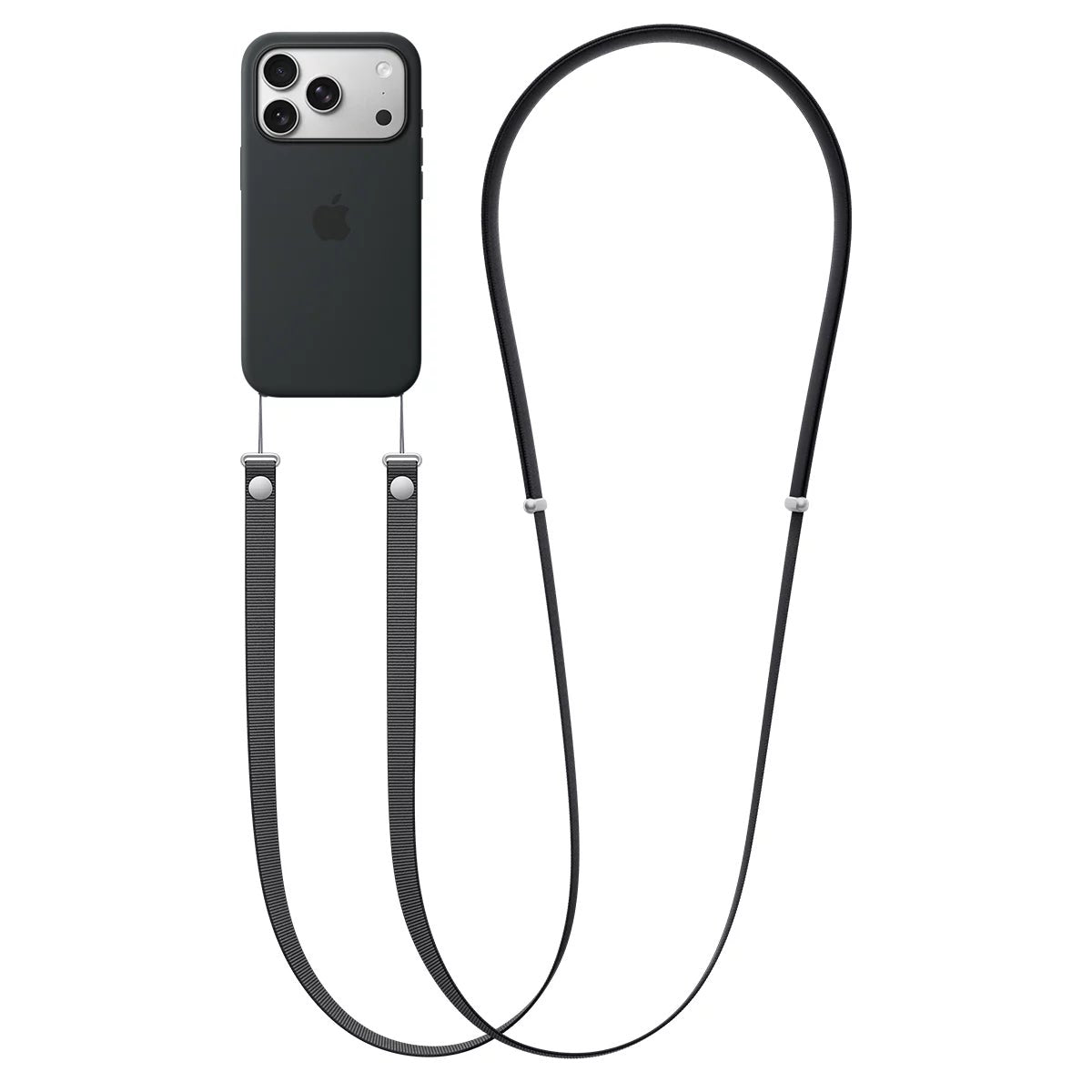 Apple Crossbody Strap Black for iPhone 17 Pro Max Pro Air MagSafe