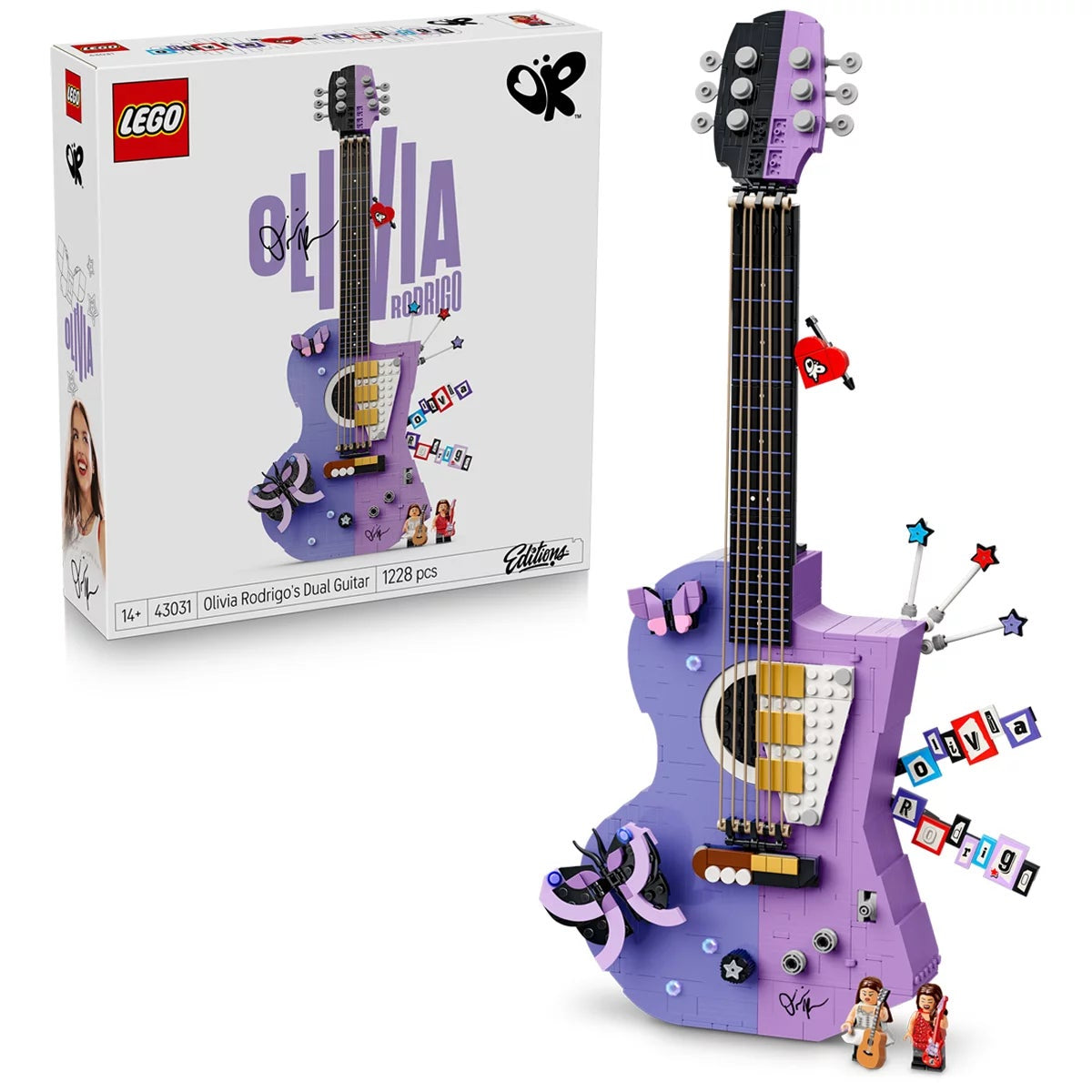 LEGO Editions Olivia Rodrigo's Dual Guitar 43031 1228 Pieces Music Display Set