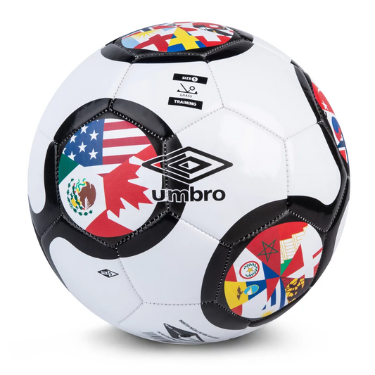 Umbro Flags of the World Ball Size 5 Soccer Football Recreational Training Ball