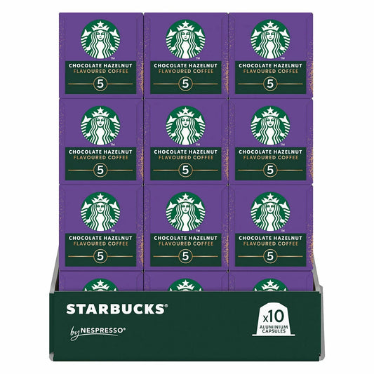Starbucks Nespresso Chocolate Hazelnut Coffee Capsules 120 Pack Blonde Roast