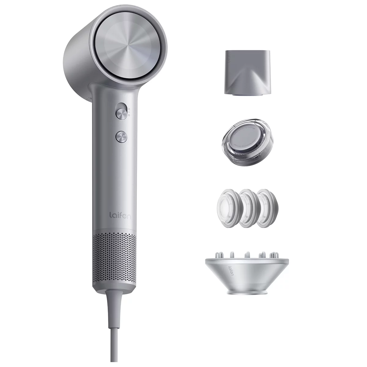 Laifen Swift 4 High-Speed Blow Dryer Silver Salon Styling Hair Care Dryer
