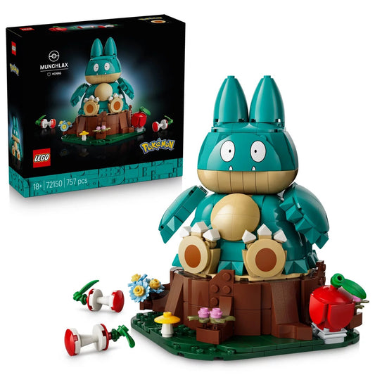 LEGO Munchlax Pokémon 72150 757pc Building Set Posable Display Figure