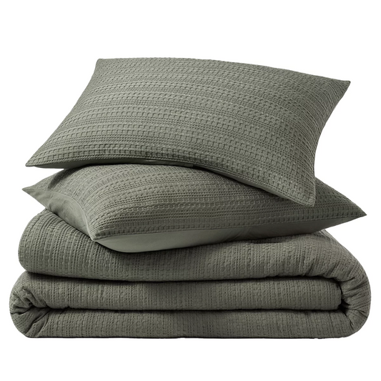 Evergrace Home King Comforter 3 Piece Bedding Set Green Soft Luxury Quilt