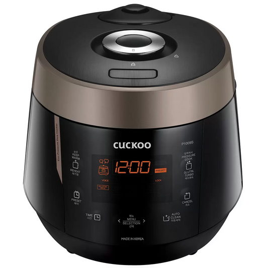 Cuckoo CRP-P1009S 10 Cup HP Pressure Rice Cooker Warmer Brown 1.8L