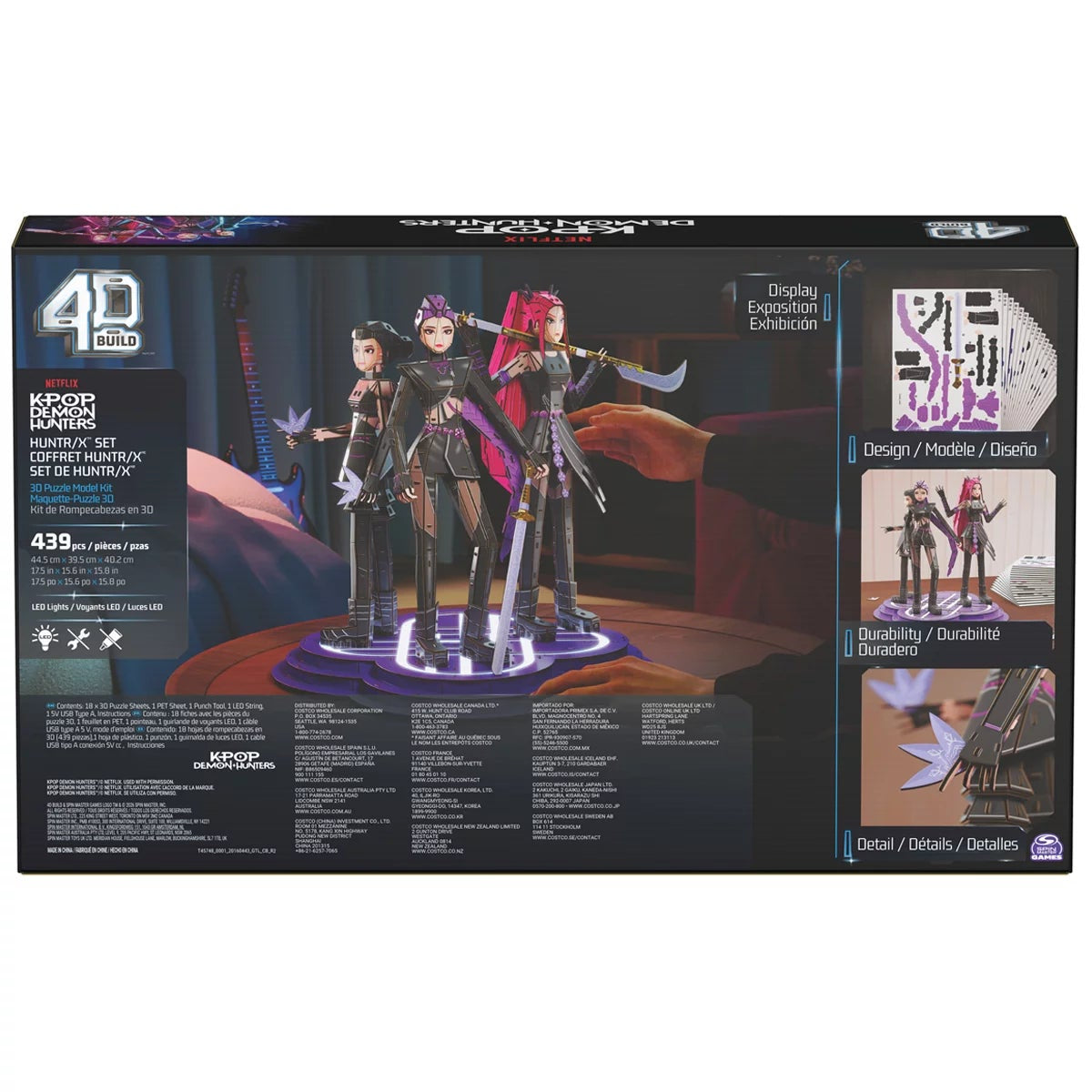 4D Build KPop Demon Hunters 3D Puzzle Model Kit Official Collectible