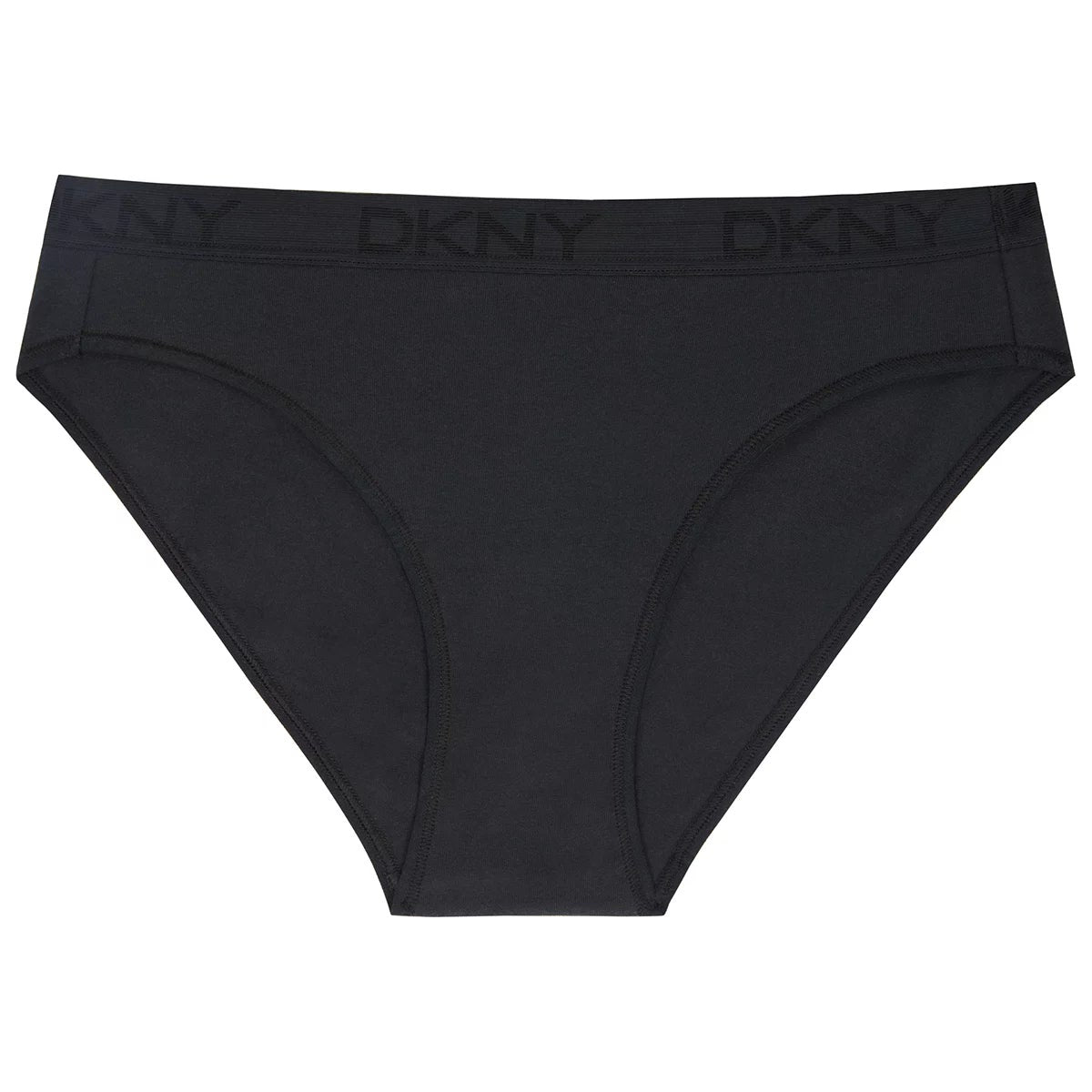 DKNY Women's Bikini Brief 4 Pack White Black XL Soft Stretch Cotton