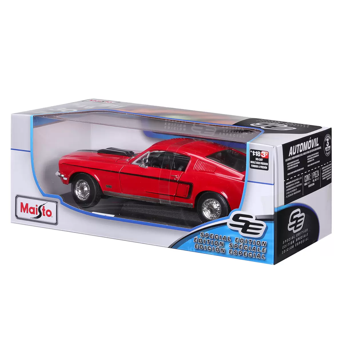 Maisto 1:18 Die Cast Cars Ford Mustang Cobra Jet Free Shipping