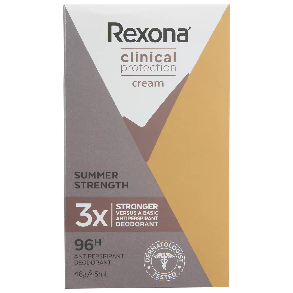 Rexona Summer Strength Clinical Protection Deodorant Cream 3 Pack 45ml Women