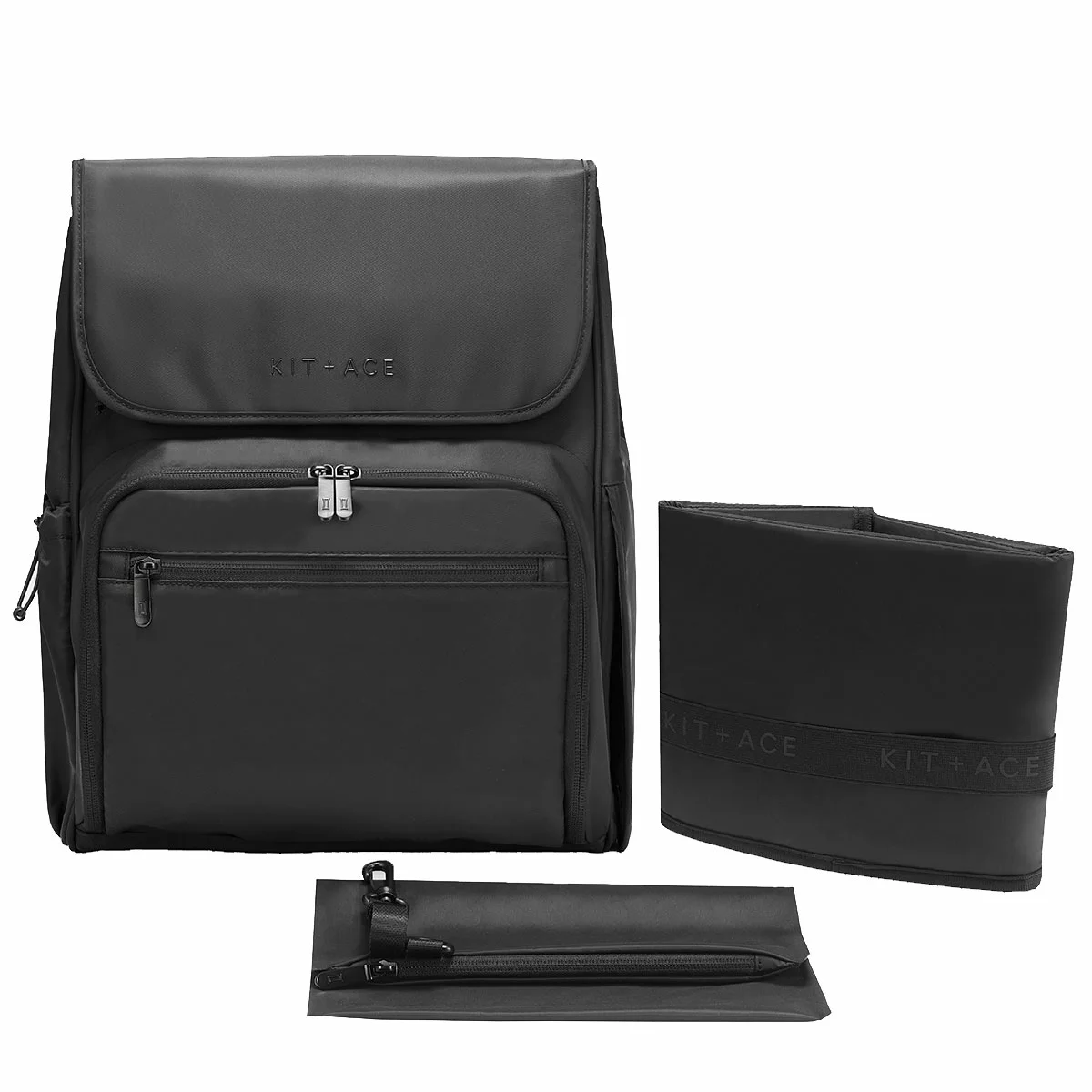 Kit + Ace Baby Bag Set Black - Free Shipping