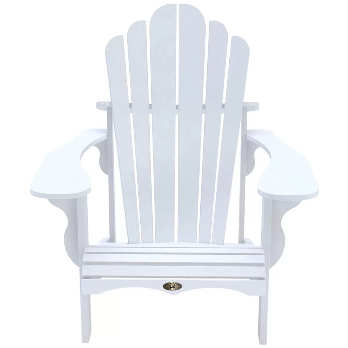 Adirondack Chair White HDPE Outdoor Patio Garden Lounge Chair Weather Resistant