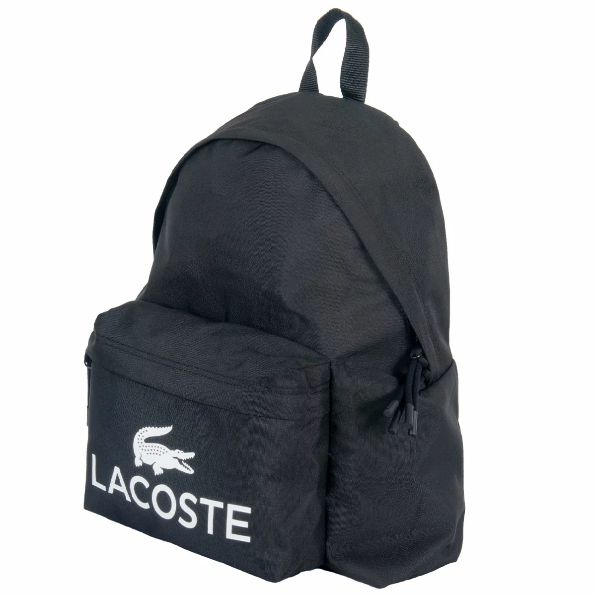 Lacoste Big Logo Black Backpack Premium Unisex Laptop Travel School Bag Durable