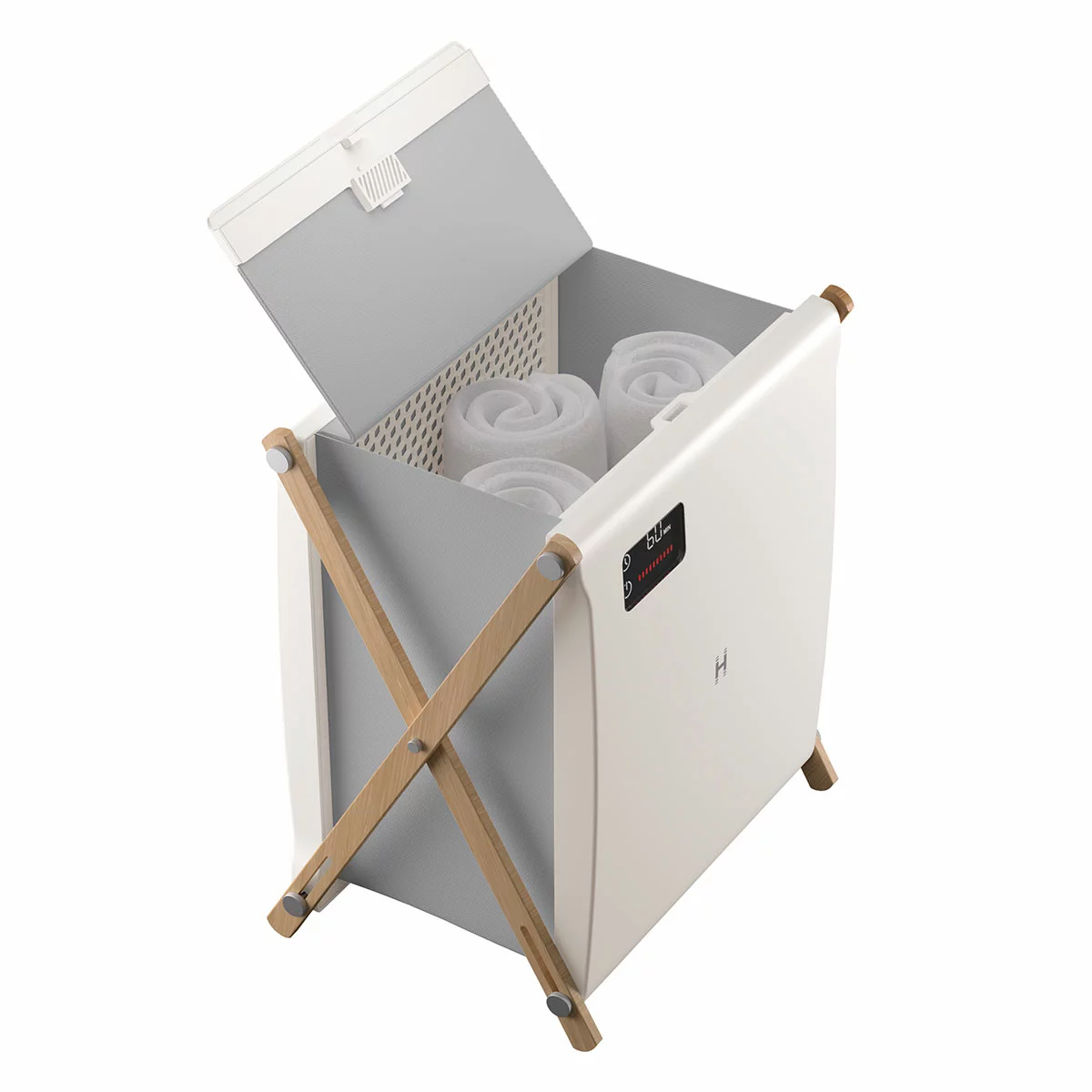 Homedics Towel Warmer TW150AU XL Luxe Spa Edition Heated Towel Bucket Grey