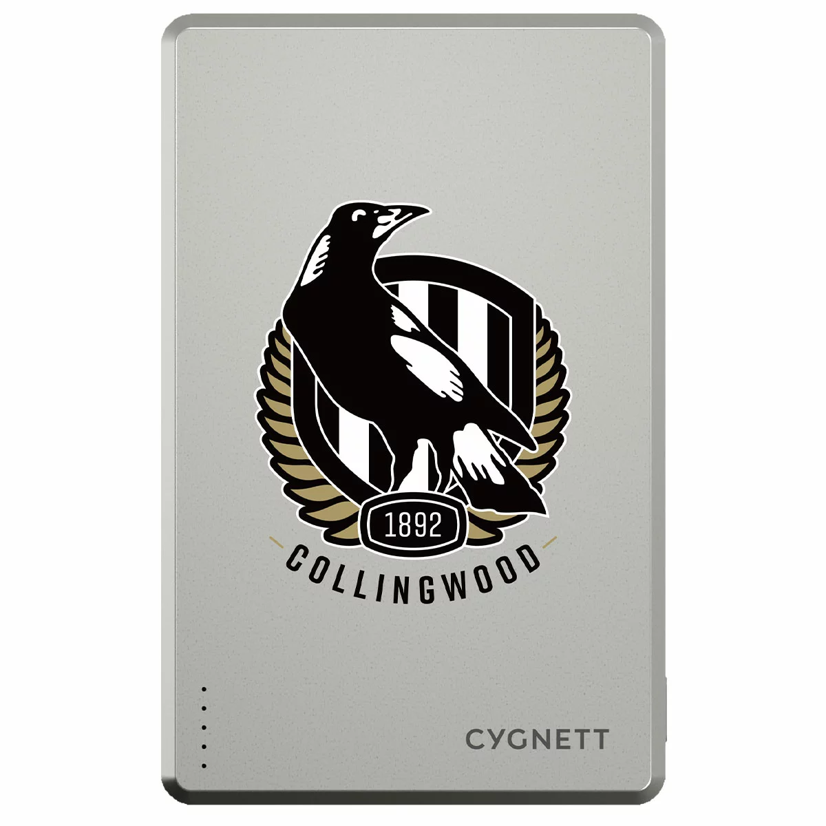 Cygnett 5K Slim Mag Power Bank Collingwood Magpies 5000mAh Wireless CY5362PBCHE