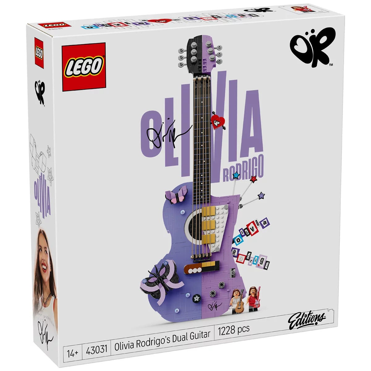 LEGO Editions Olivia Rodrigo's Dual Guitar 43031 1228 Pieces Music Display Set