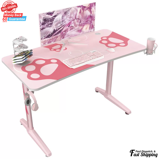 Eureka Ergonomic GIP-P47 Gaming Desk 120 x 60cm Pink