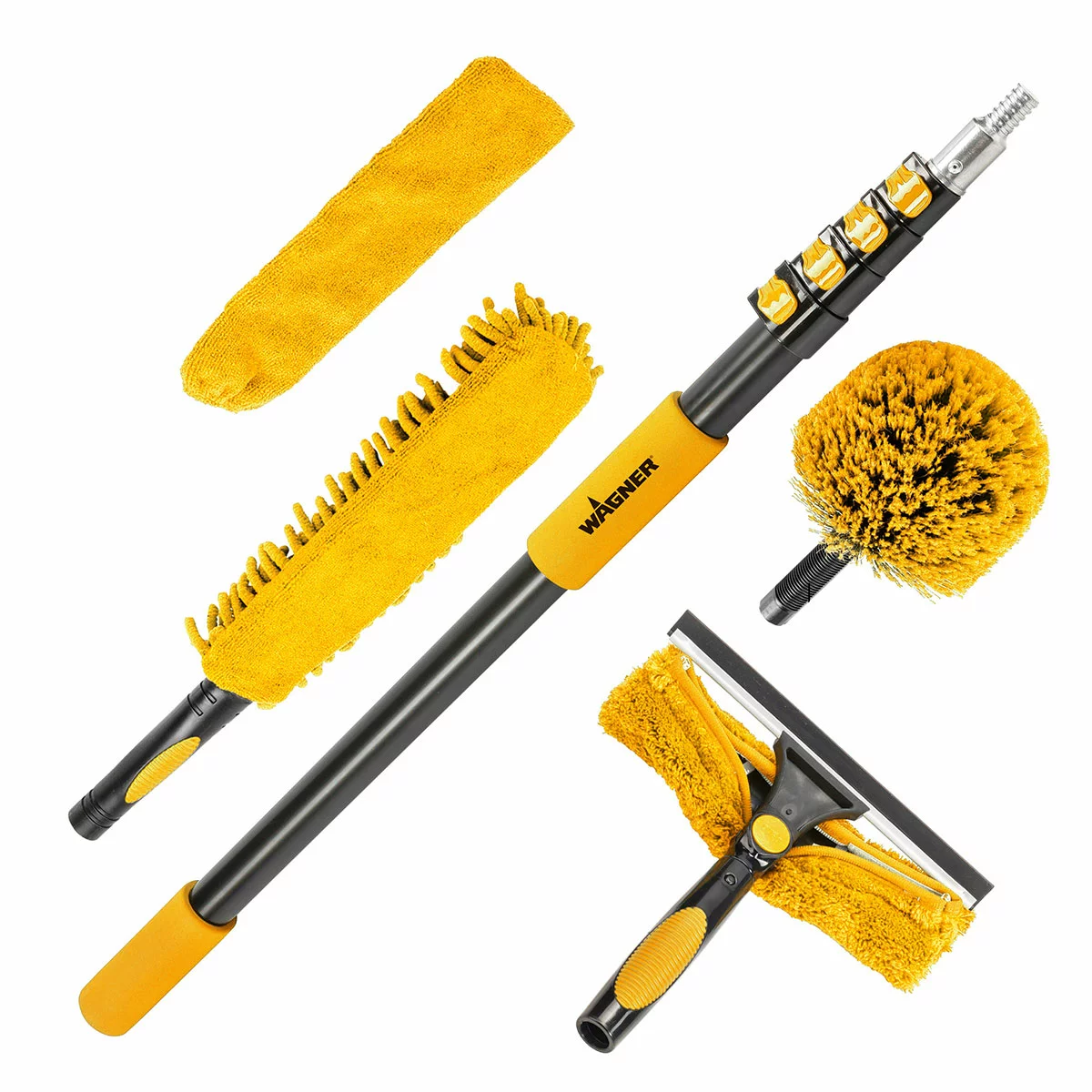 Wagner Multi Purpose Home Cleaning Kit 5 Piece Set Extendable Cleaning Tools