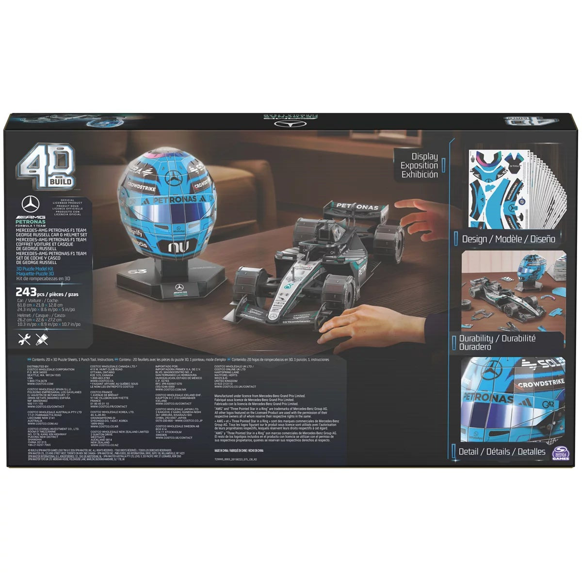 4D Build Mercedes AMG Petronas F1 W15 3D Puzzle Model Kit Official