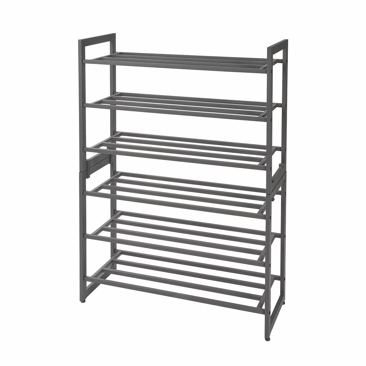 Neatfreak Heavy Duty 3 Tier Shoe Rack Stackable Metal Charcoal Grey