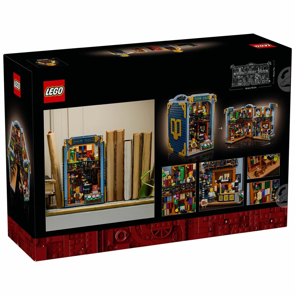 LEGO Icons Bookshop Book Nook 11379 Building Set 1690 Pieces Adults 18+