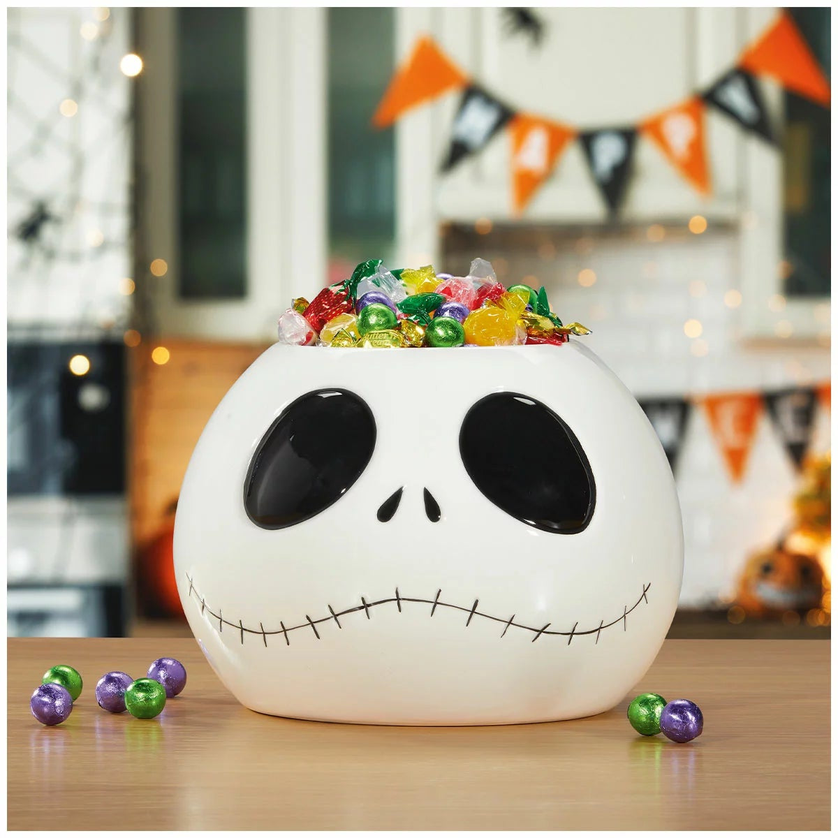 Disney Jack Skellington Halloween Treat Bowl Nightmare Before Christmas