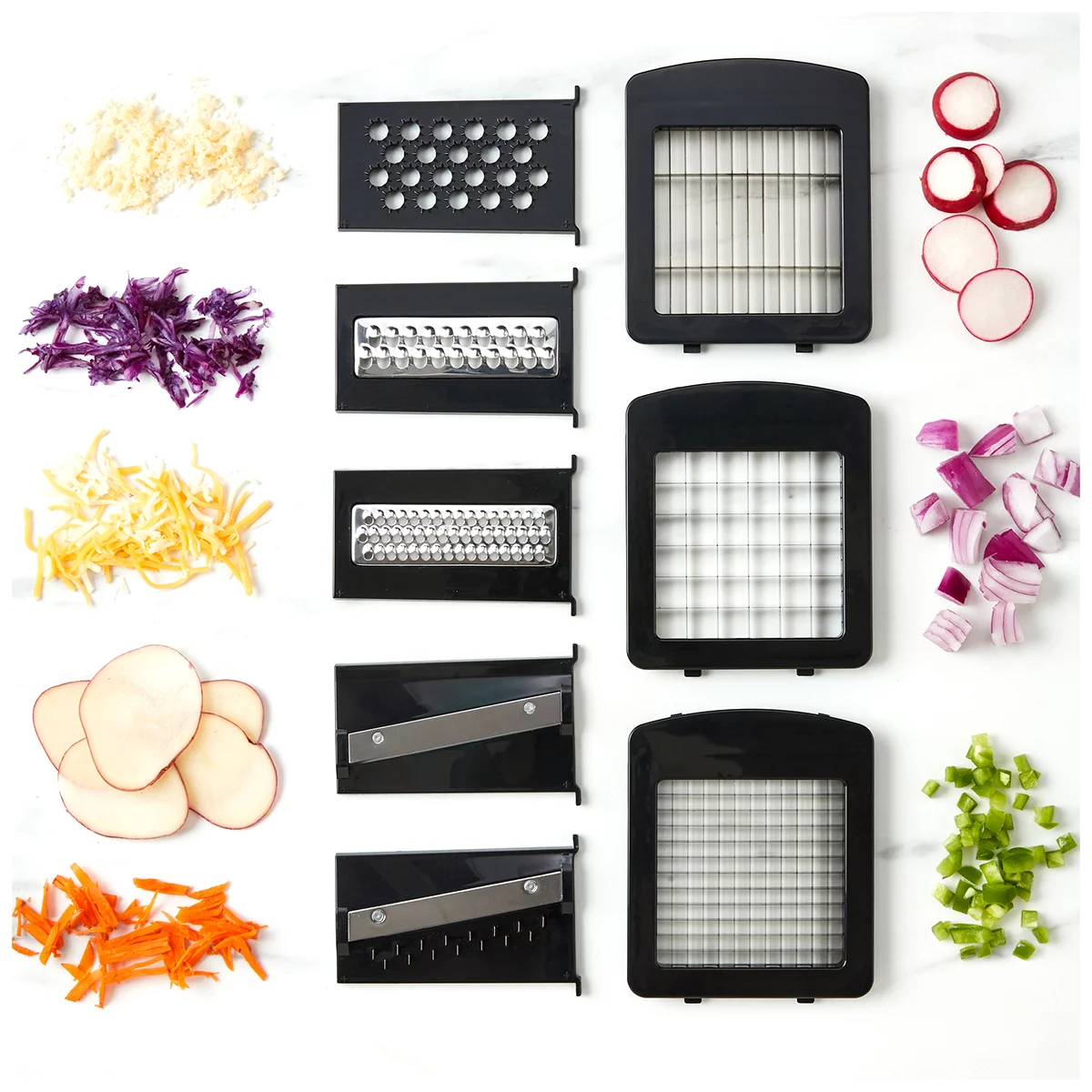 MIU Vegetable Chopper And Slicer 11 Piece Set - Free Shipping