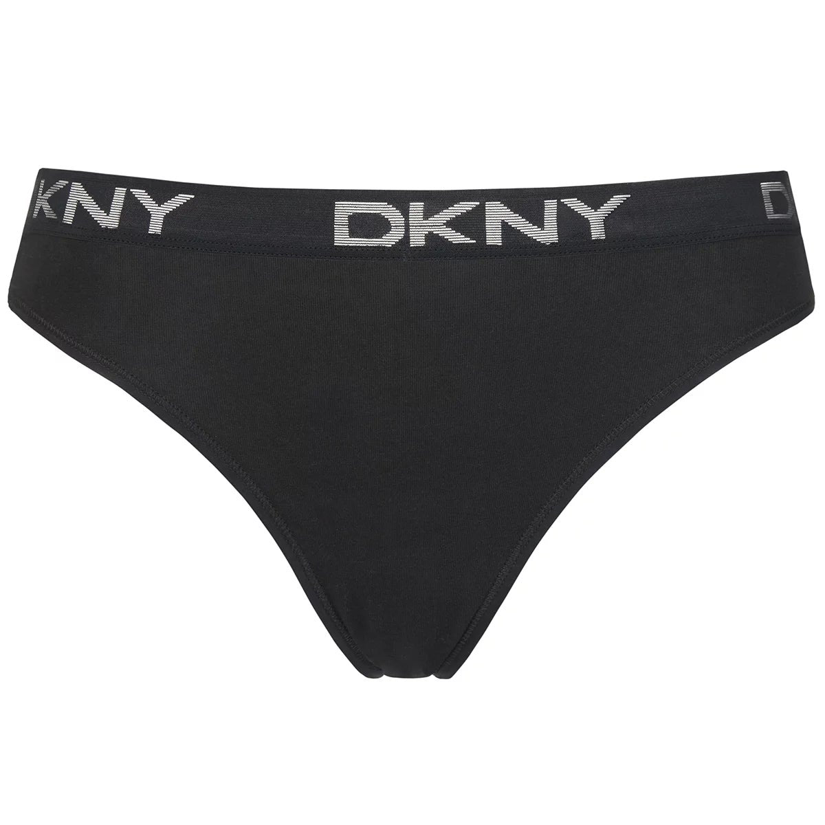 DKNY Women's Bikini Brief 4 Pack Black Medium Cotton Stretch Underwear