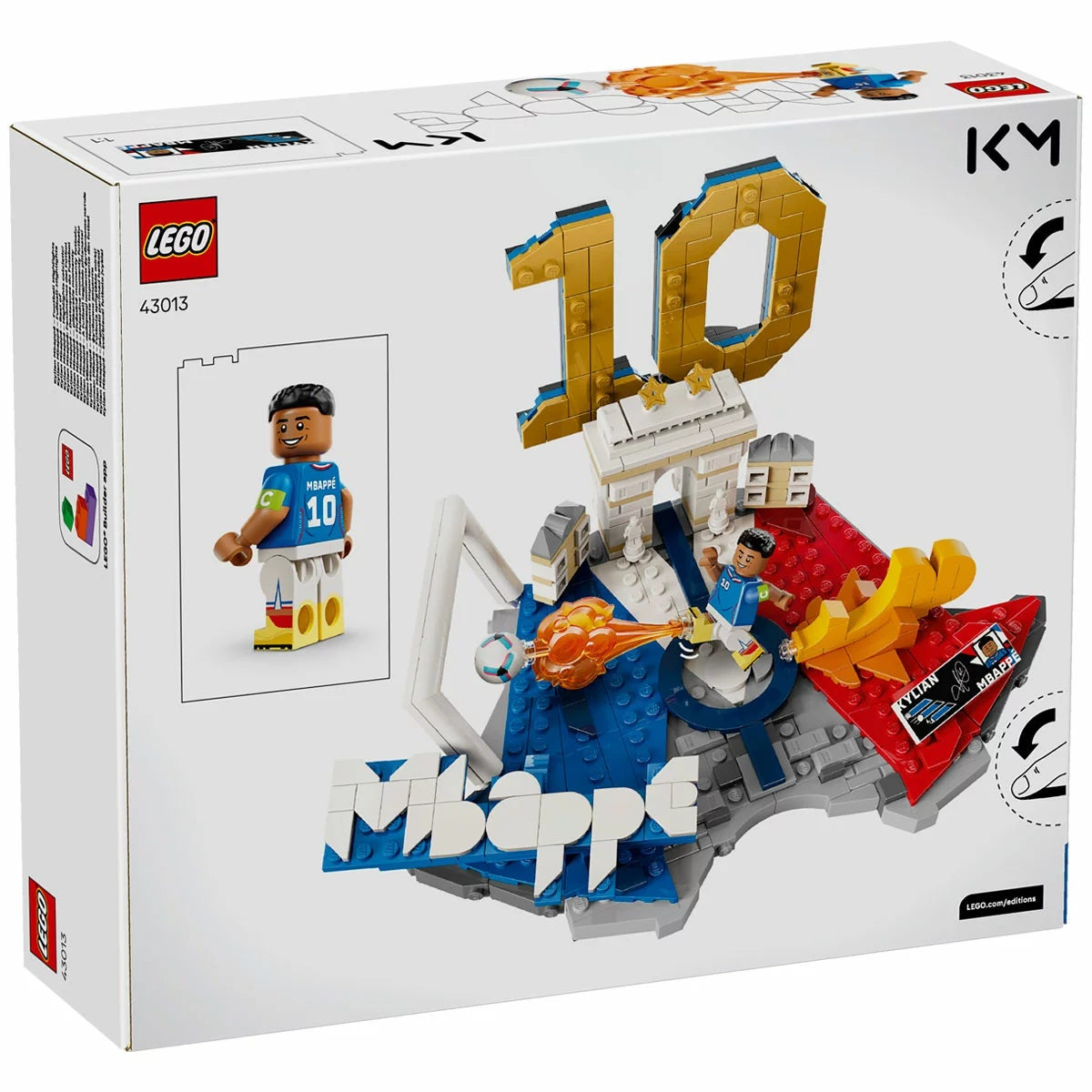 LEGO 43013 Kylian Mbappe Football Highlights 1577 Piece 2-in-1 Set 18+