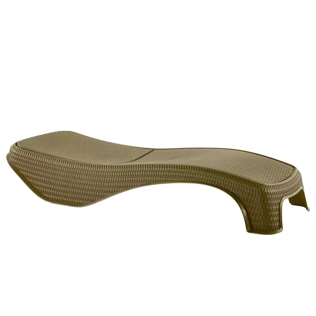 Keter Atlantic Sun Loungers 2Pk Beige Reclining Patio UV Resistant Furniture