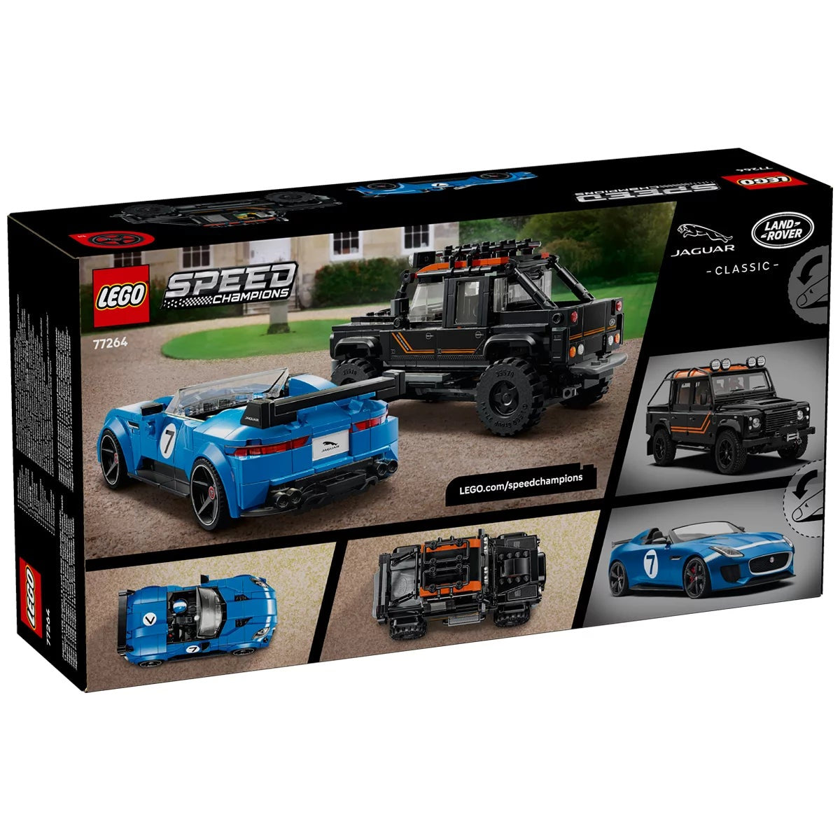 LEGO Speed Champions Jaguar Project 7 Land Rover Defender 77264 740 Pieces