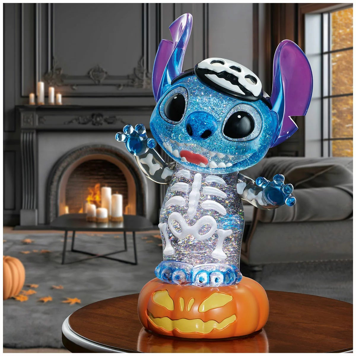 Disney Stitch Halloween Spinning Lantern LED Glitter Light 42cm