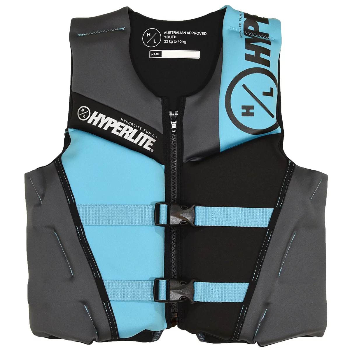 Hyperlite Junior Youth Life Vest Jacket Swimming Ski Boat for 22-40Kg - Boys