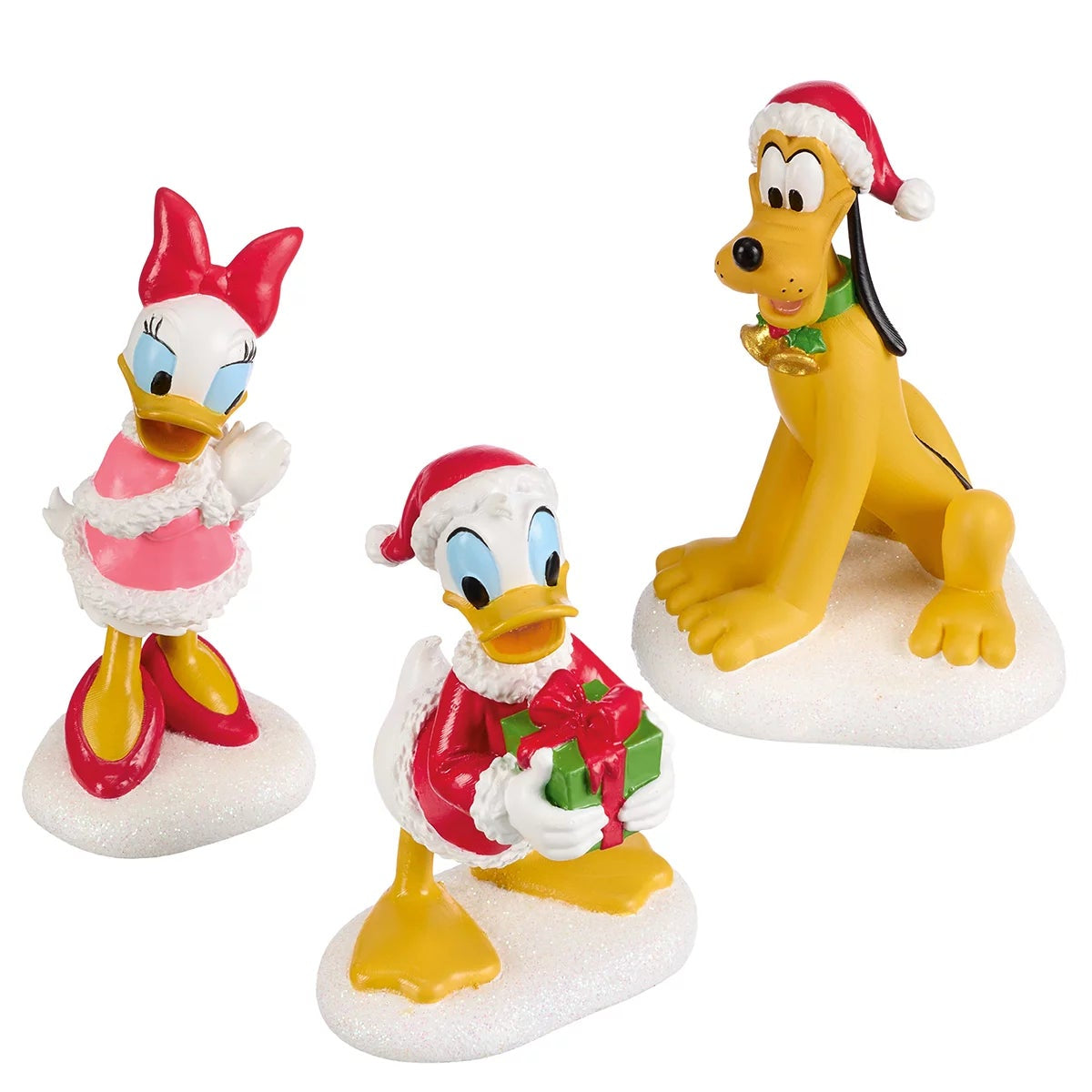 Disney Christmas Holiday Village Decor 13Piece Illuminated Display Set W/ Timer
