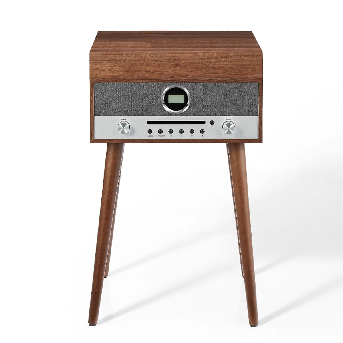 Crosley Nash 7-in-1 Vinyl Record Player Walnut Bluetooth CD Radio