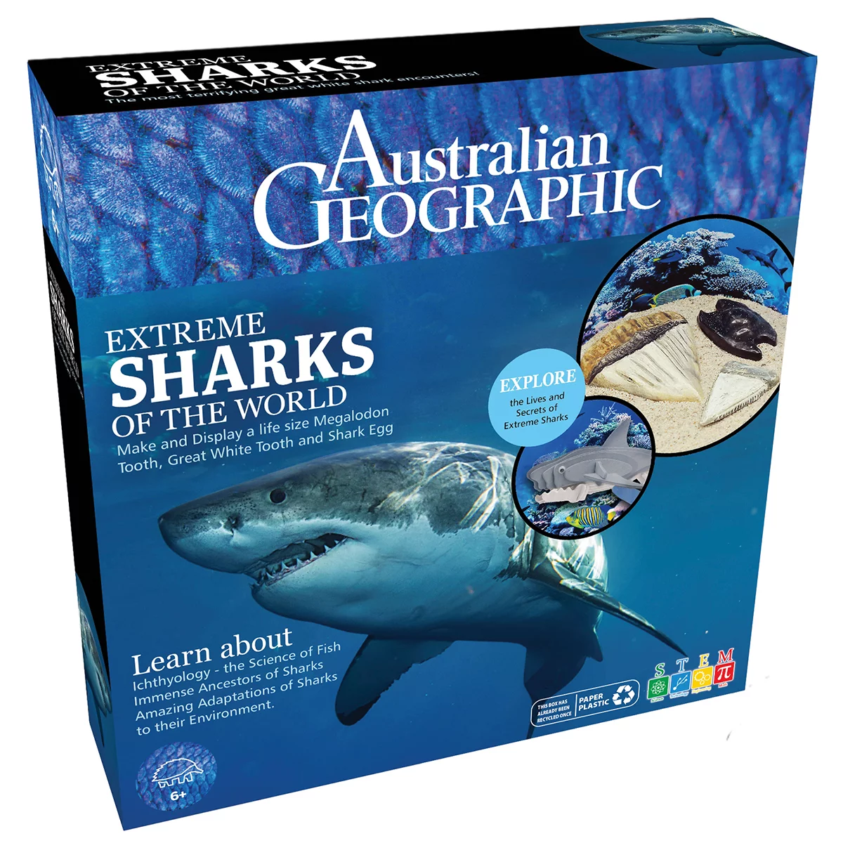 Australian Geographic Extreme Animals Kit 2 Packs Sharks/Aquatic