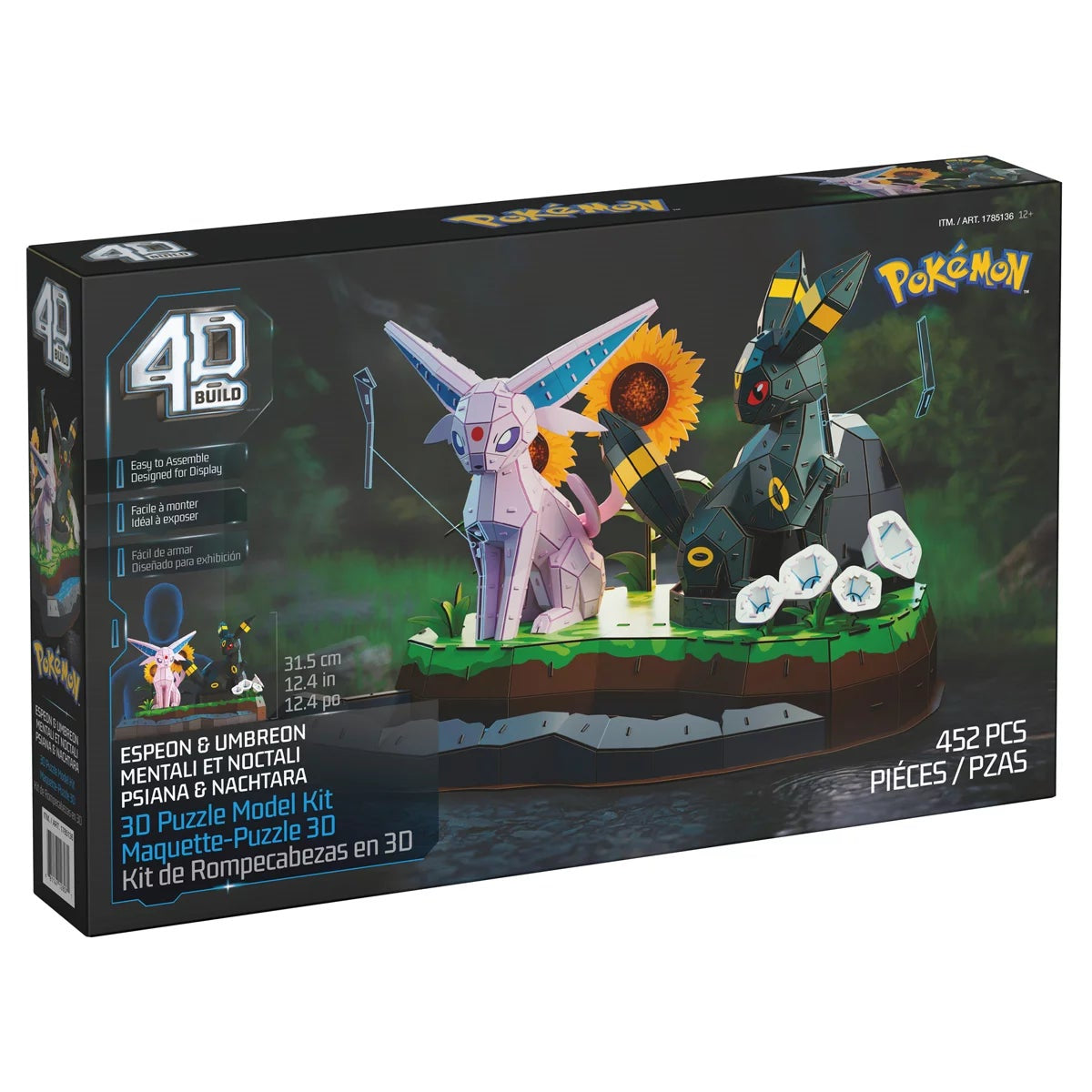 4D Build Pokémon Espeon & Umbreon 3D Puzzle Model Kit Official