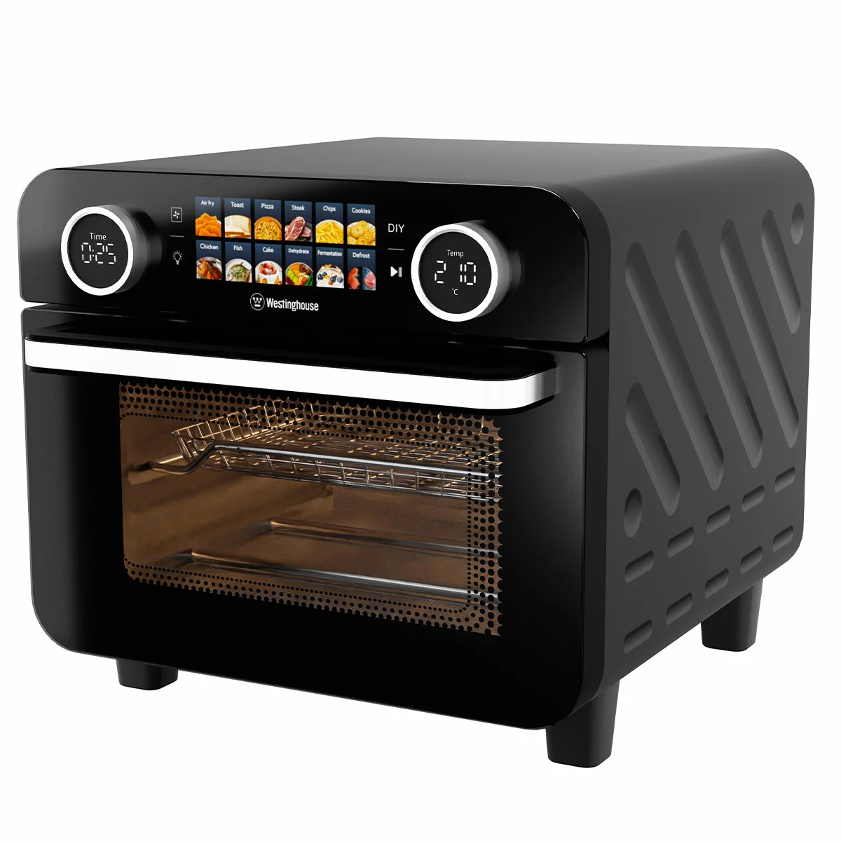 Westinghouse Digital Air Fryer Benchtop Oven 2200W 25L Black With HD display
