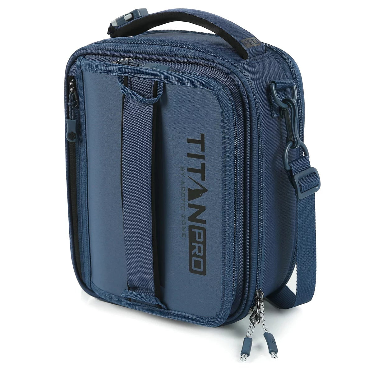 Titan PRO Expandable Insulated Lunch Bag Blue 8L with 2 Ice Walls Bento Box