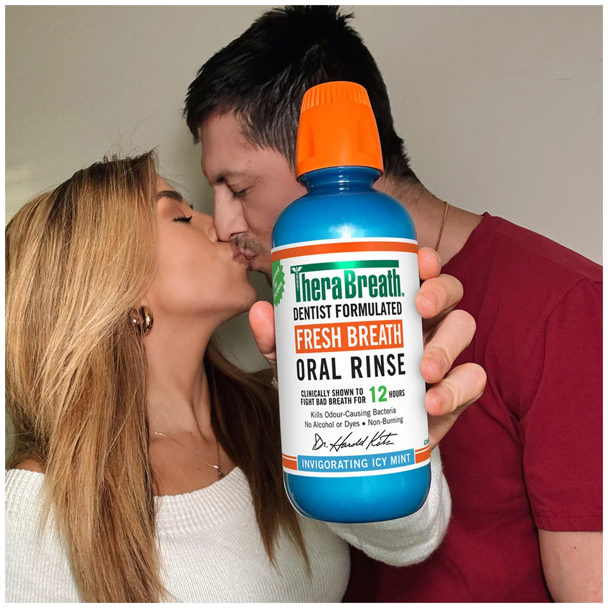TheraBreath Fresh Breath Mouthwash Icy Mint 2 Litre Value Pack