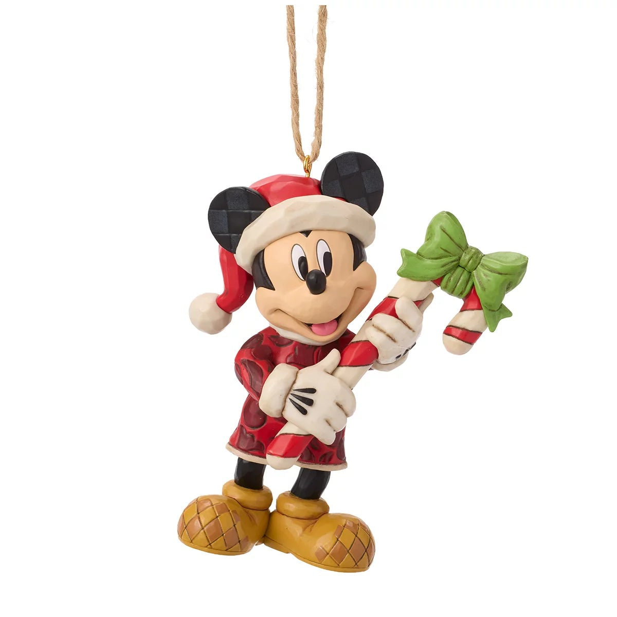 Jim Shore Mickey Friends 4 Piece Hand Painted Christmas Ornaments