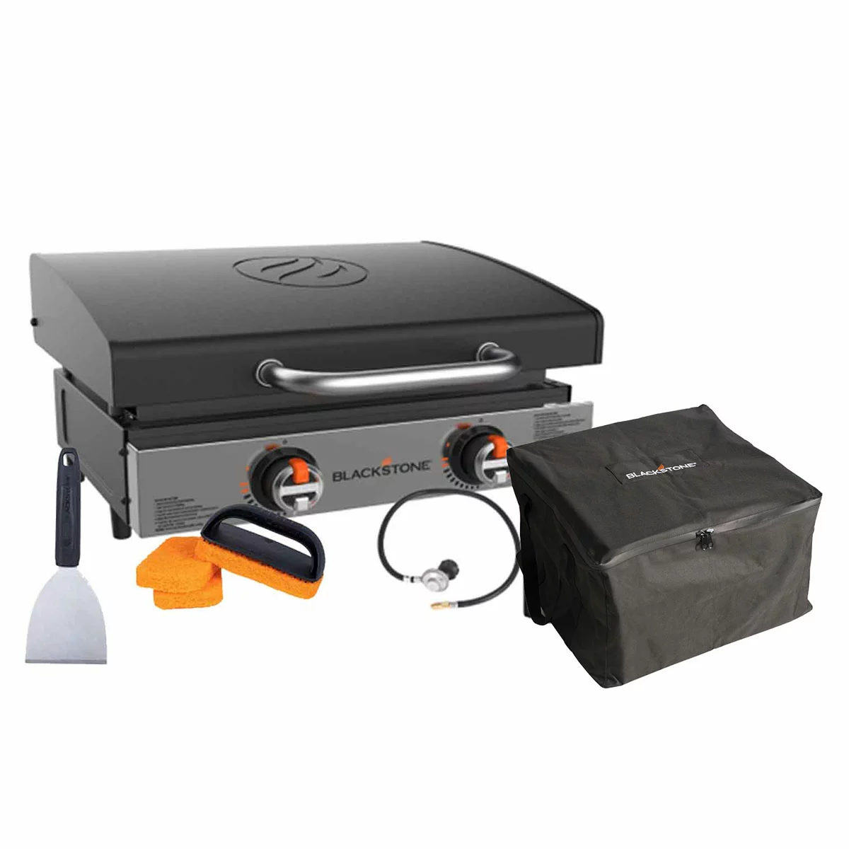 Blackstone Original Tabletop Griddle With Hood Bundle - Black