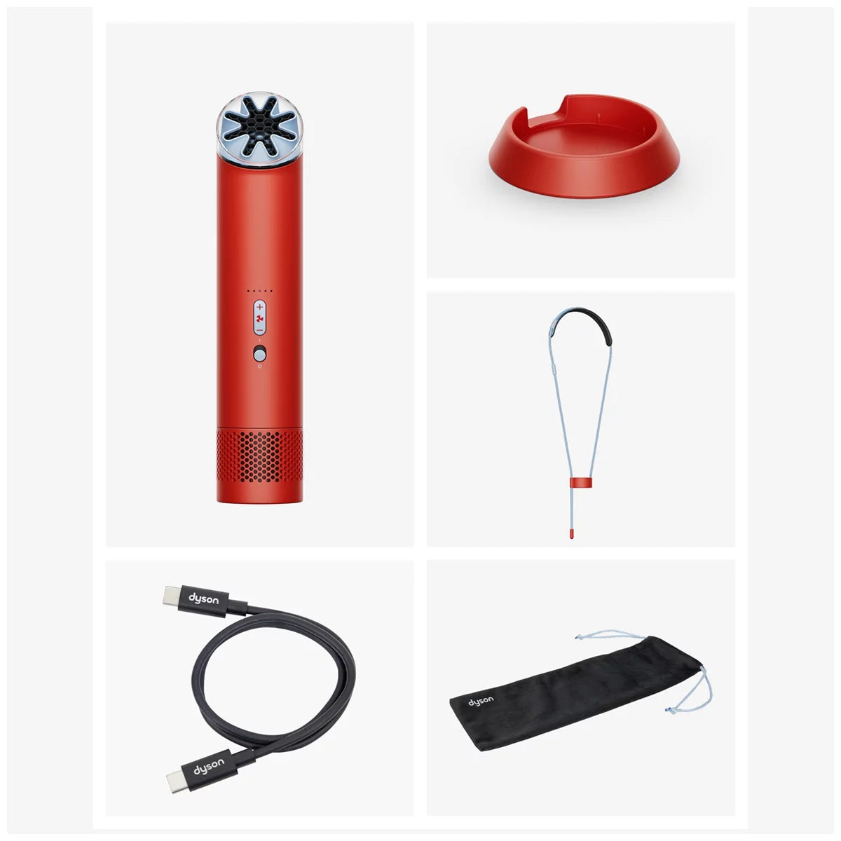 Dyson HushJet Mini Cool Fan Carnelian Sky 654836-01 Bladeless 5 Speeds 210g