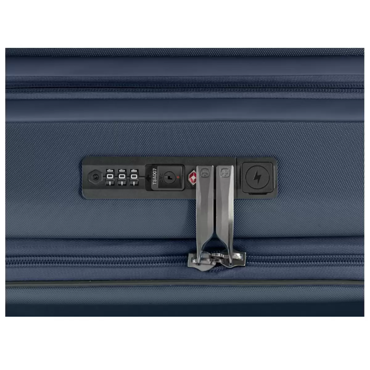 Wenger Skyon 2 Piece Hardside Luggage Set TSA Lock USB Expandable Navy Blue
