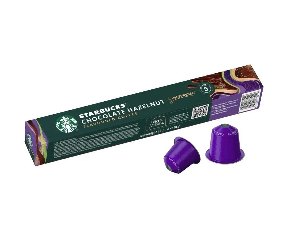 Starbucks Nespresso Chocolate Hazelnut Coffee Capsules 120 Pack Blonde Roast