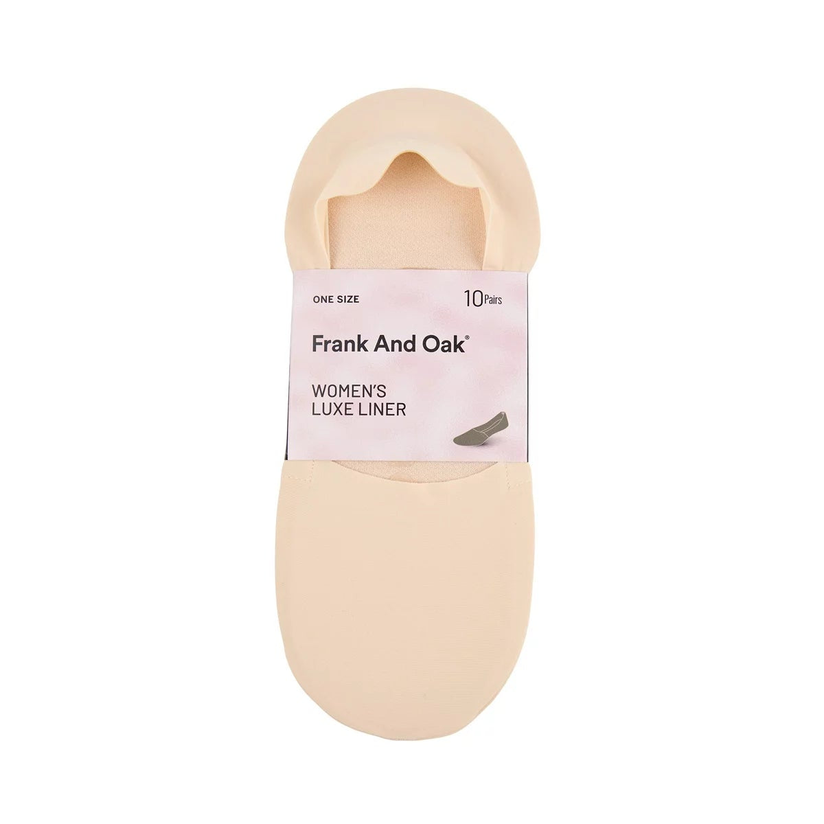 Frank And Oak Women's 10 Pack Liner Socks Nude Low Profile Cushioned