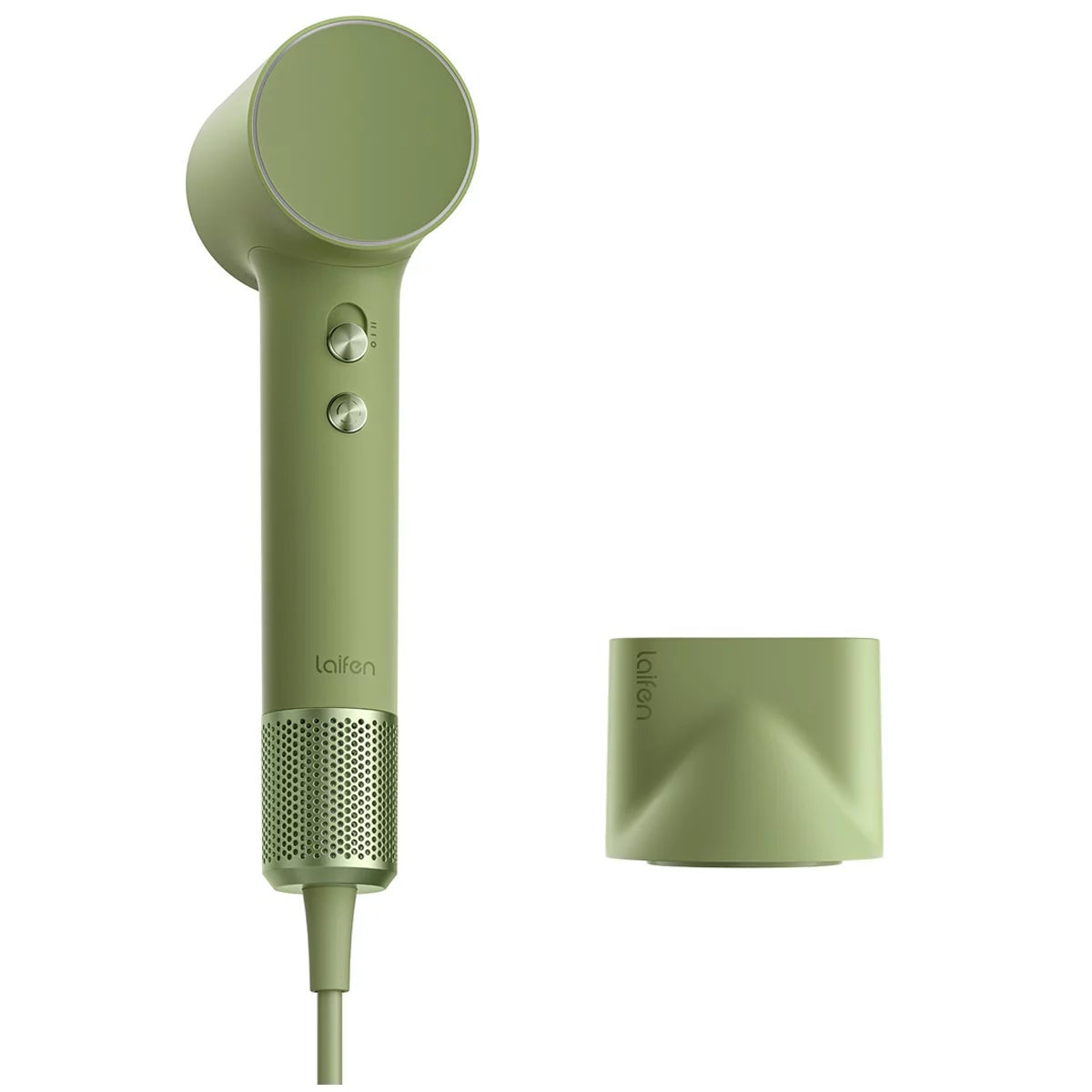 Laifen Mini High Speed Hair Dryer Green 110000 RPM Ionic 299g Travel Compact