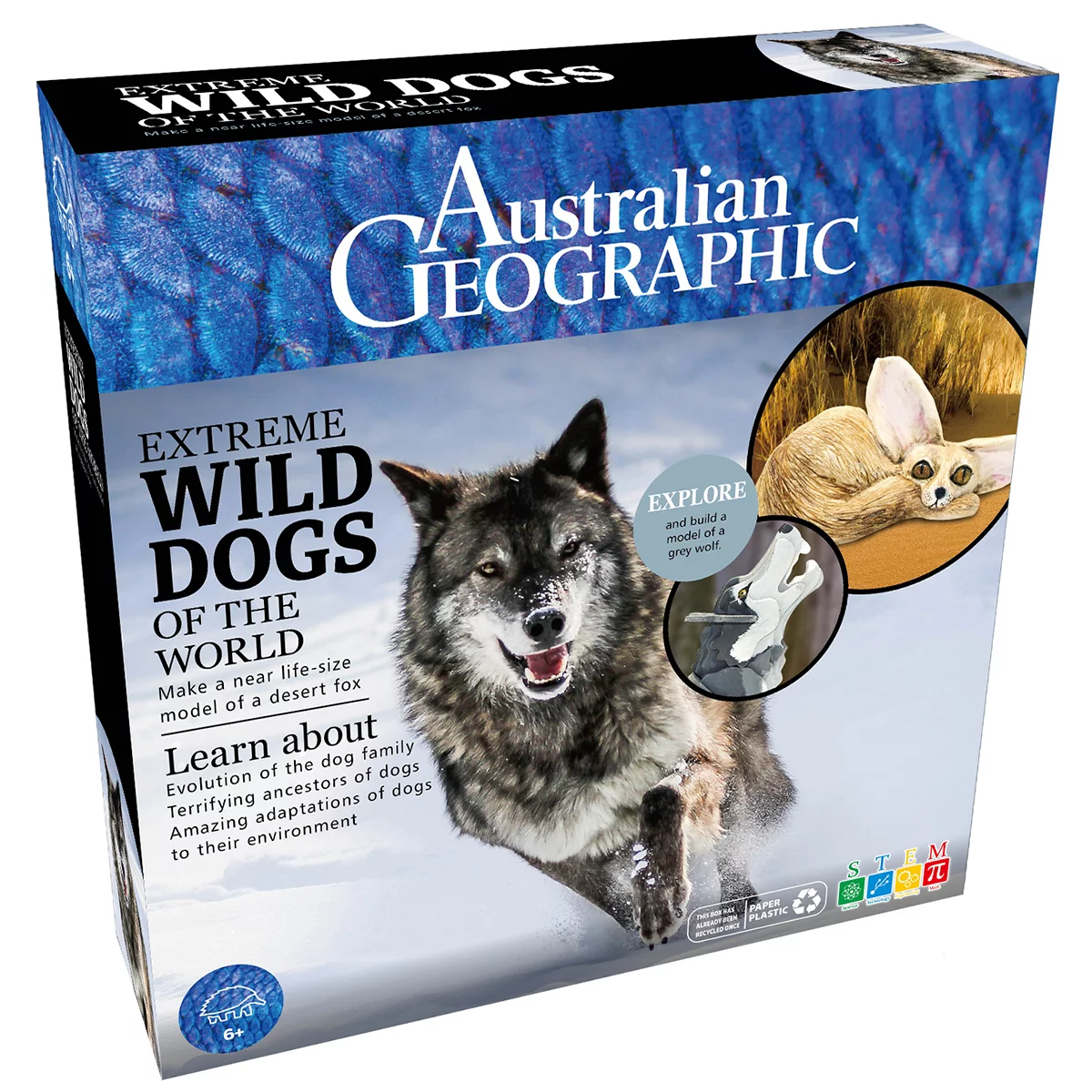Australian Geographic Extreme Animals Kit 2 Packs Big Cat/Wild Dog