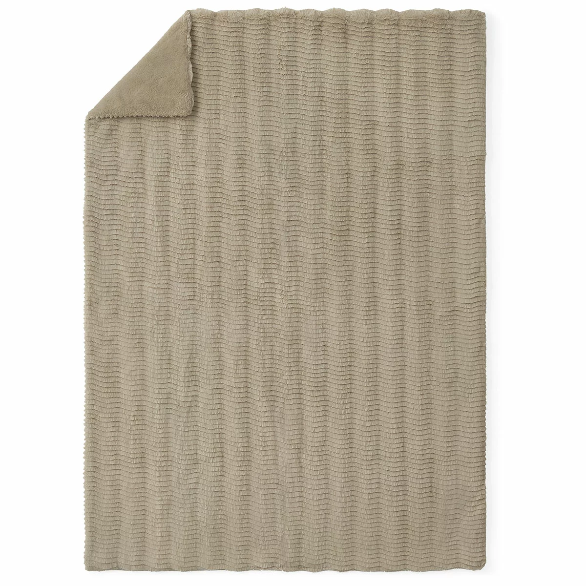 Casual Living Faux Fur Throw 127cm x 177cm Tan - Free Shipping
